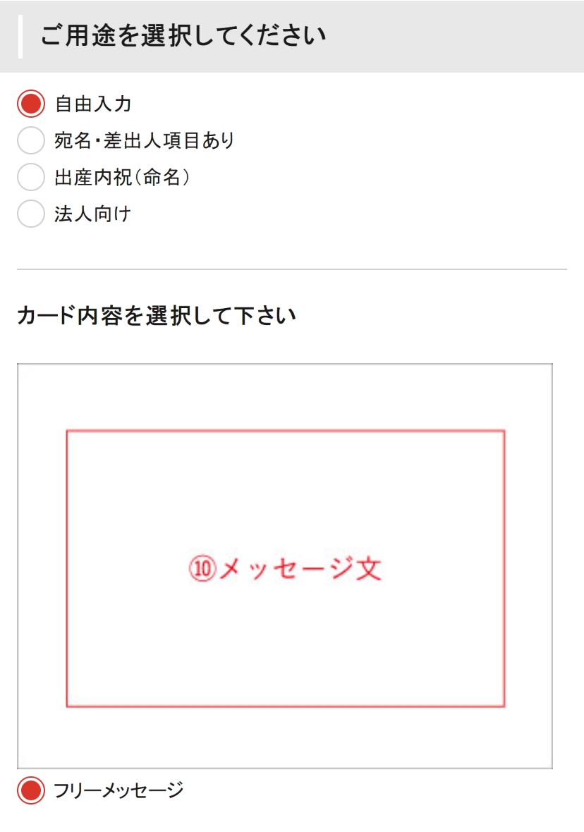 5-2. メッセージカードの設定